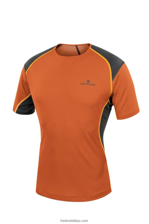 ollomont t-shirt erkek sıcak turuncu 80026J170 sıcak portakal erkekler Ferrino