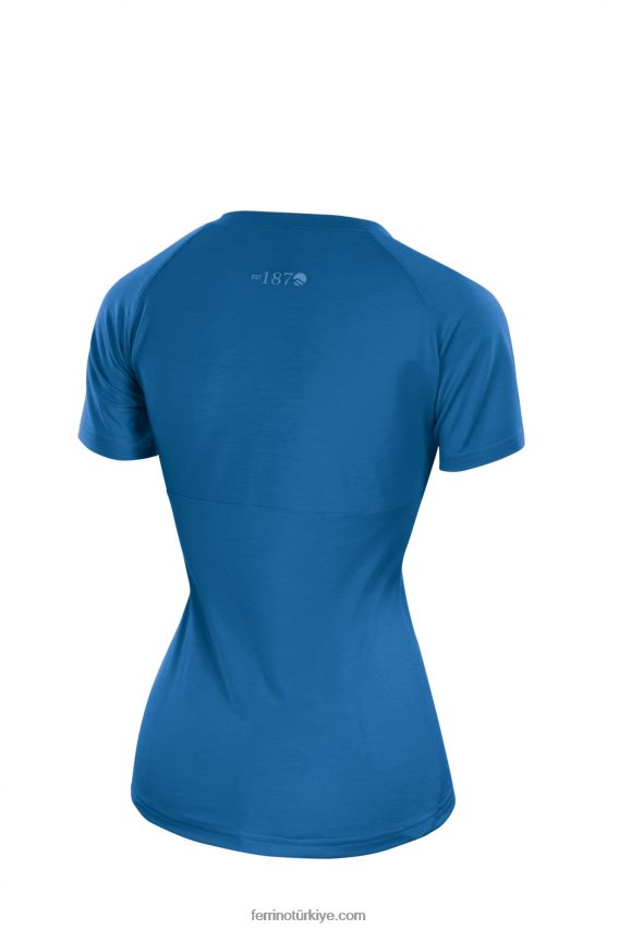 coruel t-shirt kadın parlak mavi 80026J322 açık mavi kadınlar Ferrino
