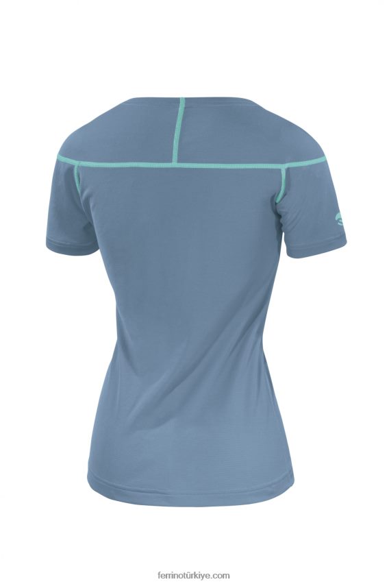 kasai t-shirt kadın puslu mavi 80026J325 puslu mavi kadınlar Ferrino