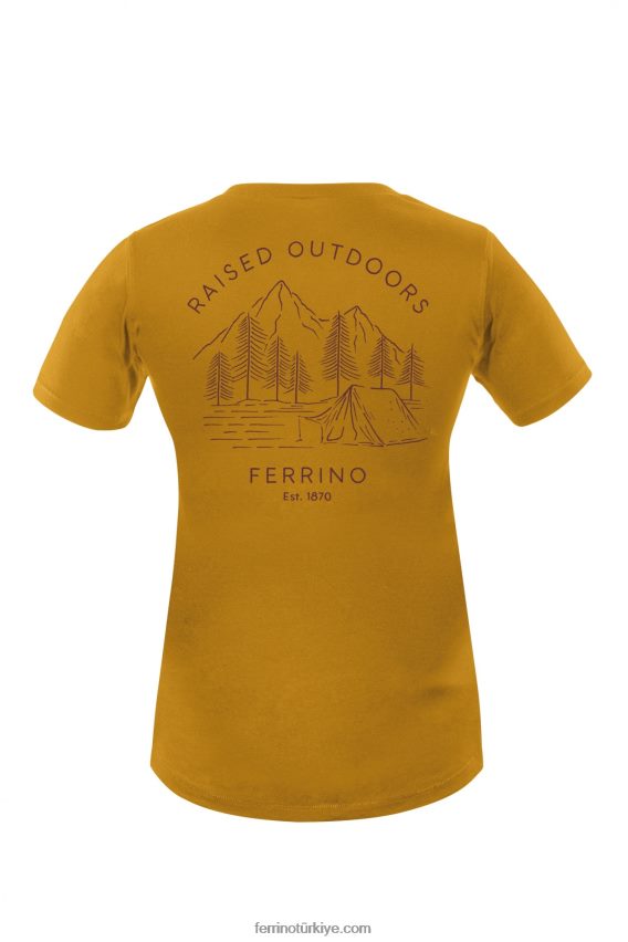 retro t kadın hardal 80026J334 hardal kadınlar Ferrino