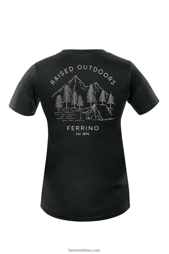 retro t kadın siyah 80026J333 siyah kadınlar Ferrino