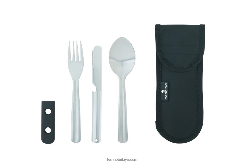 çatal bıçak takımı katlanabilir inox 80026J662üniseks Ferrino